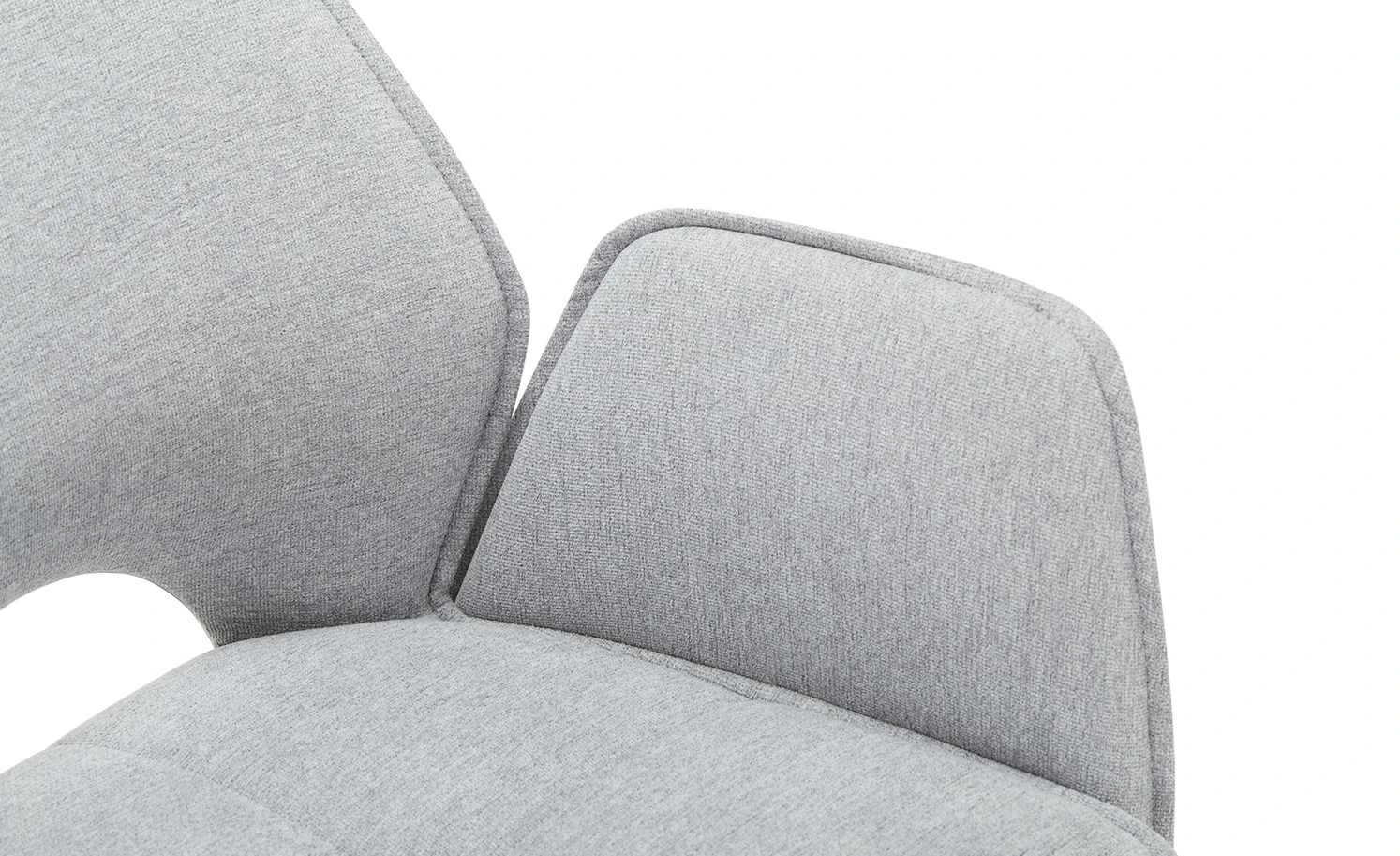 Polsterstuhl Lene | Grau / Schwarz Ja 4 Polsterstuhl Lene | Grau / Schwarz Ja – Bild 2