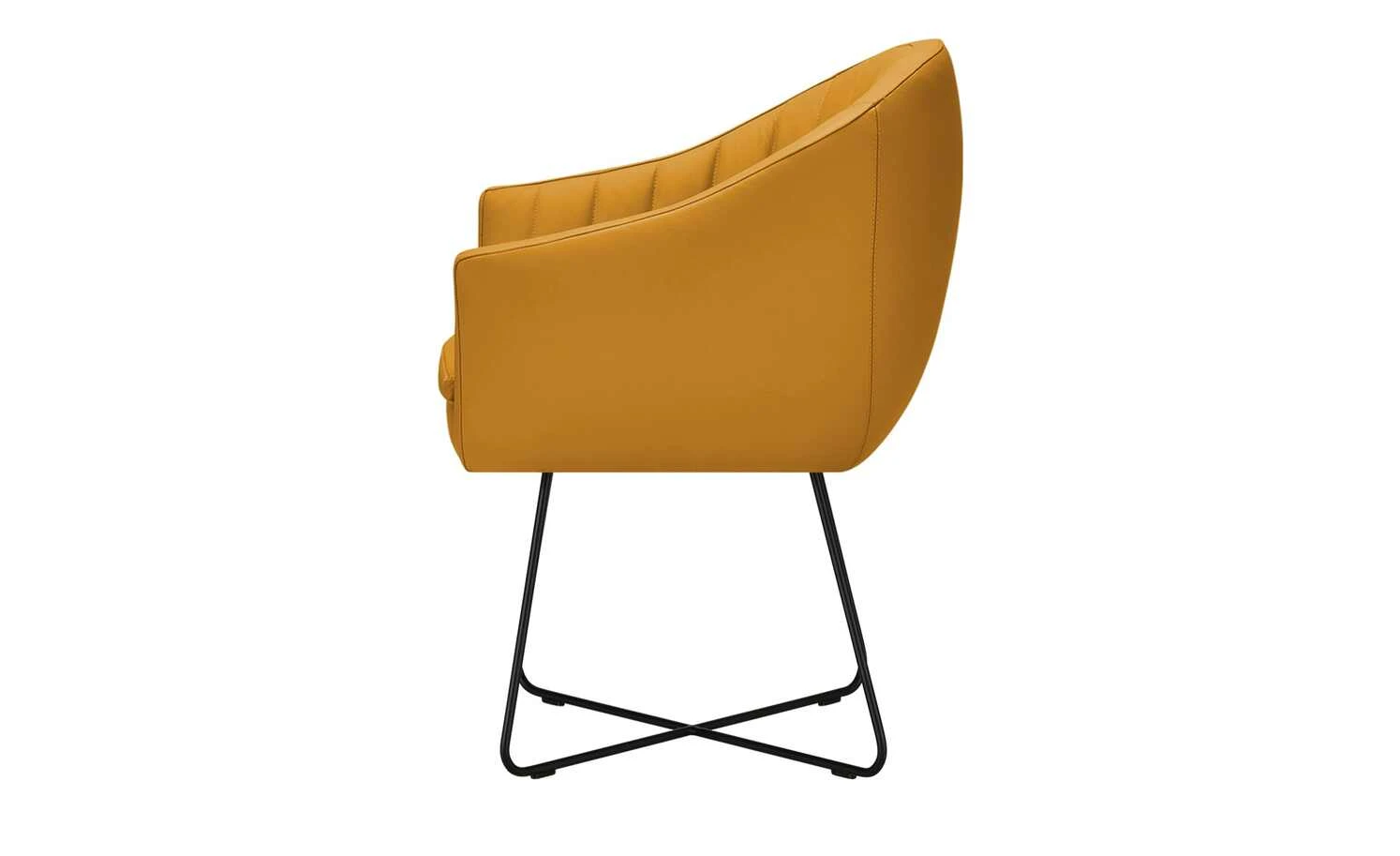 Berger & Rath Kufenstuhl Leder Lanx | Mustard (Senfgelb) 9 Berger & Rath Kufenstuhl Leder Lanx | Mustard (Senfgelb) – Bild 7