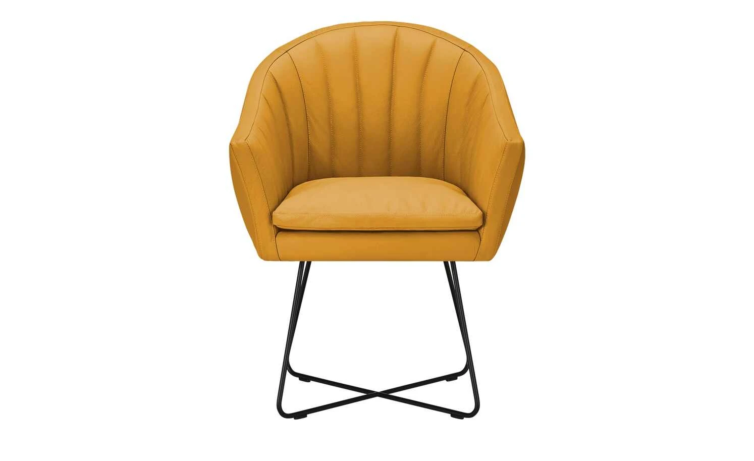 Berger & Rath Kufenstuhl Leder Lanx | Mustard (Senfgelb) 10 Berger & Rath Kufenstuhl Leder Lanx | Mustard (Senfgelb) – Bild 8