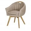 Berger & Rath Polsterstuhl mit Armlehne Lanx | Dunkelbeige 2 Berger & Rath Polsterstuhl mit Armlehne Lanx | Dunkelbeige -Stuhle Geschaft 14302235 2 202102151237