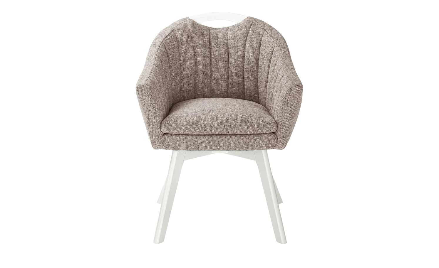 Berger & Rath Polsterstuhl mit Armlehne Lanx | Hellbraun Cremeweiß 4 Berger & Rath Polsterstuhl mit Armlehne Lanx | Hellbraun Cremeweiß – Bild 2