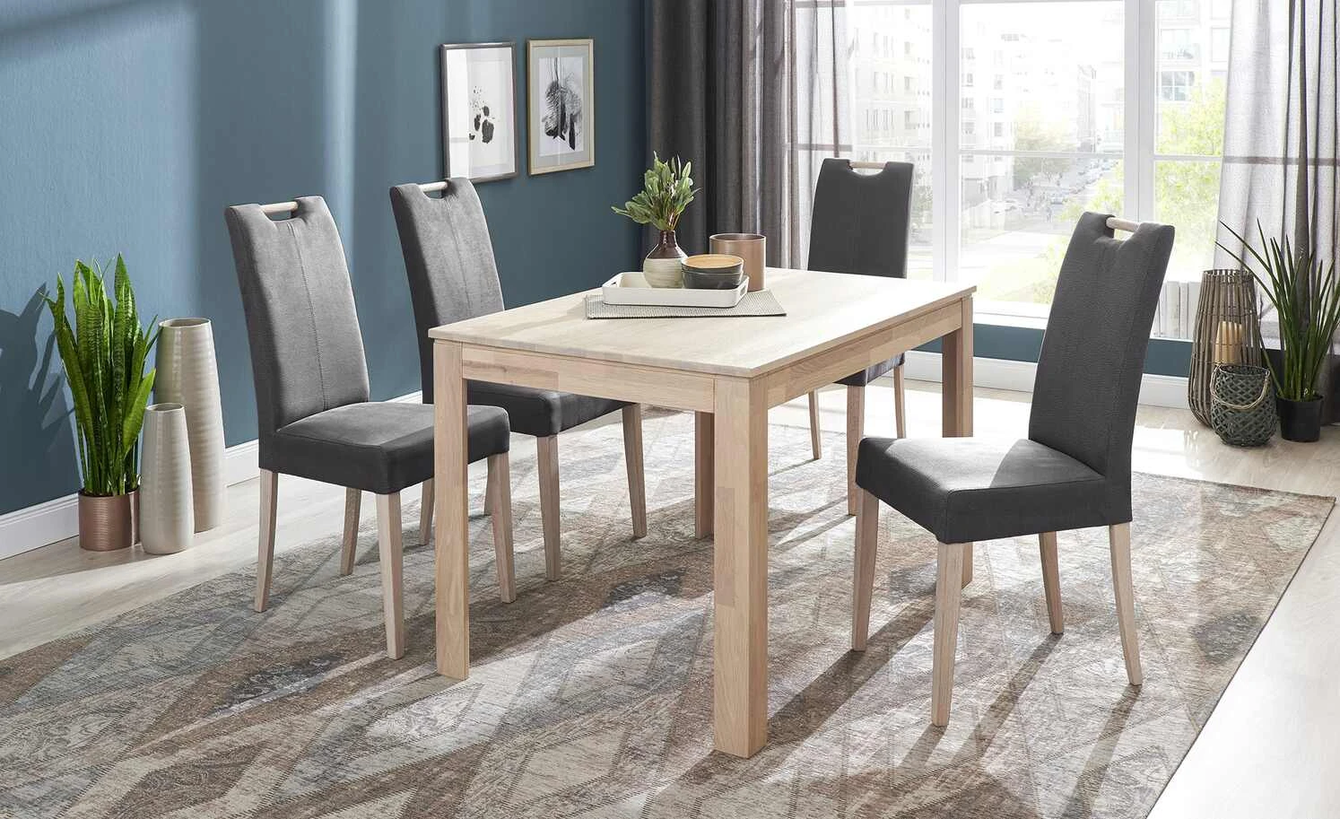 Woodford Polsterstuhl mit Griff Gabi 4 | Anthrazit Eiche Sonoma 3 Woodford Polsterstuhl mit Griff Gabi 4 | Anthrazit Eiche Sonoma