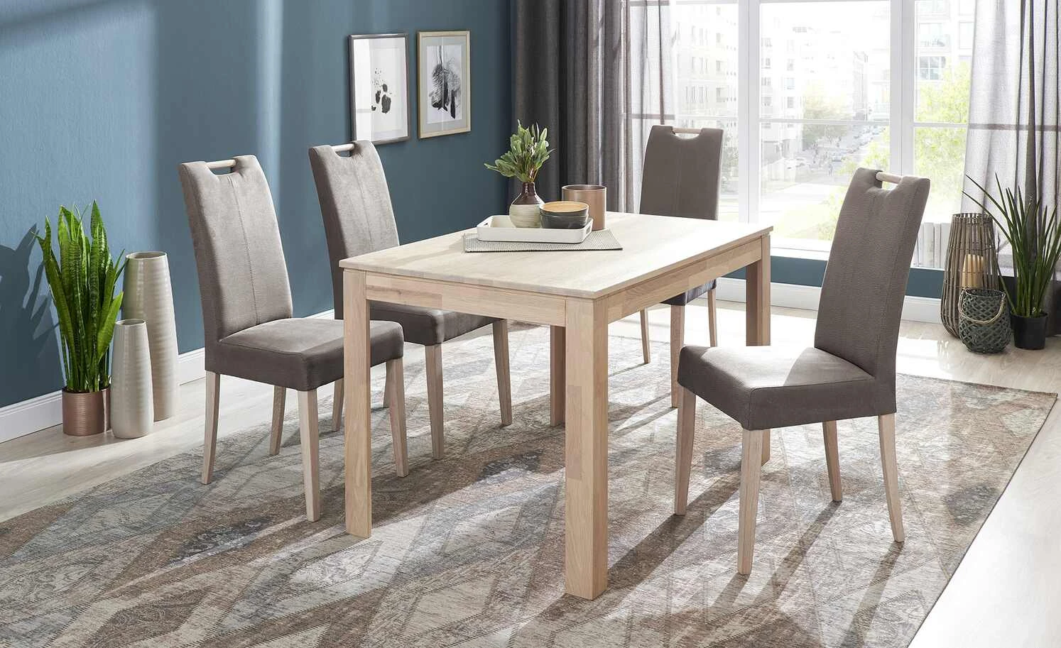 Woodford Polsterstuhl mit Griff Gabi 4 | Taupe (Beige) Eiche Sonoma 3 Woodford Polsterstuhl mit Griff Gabi 4 | Taupe (Beige) Eiche Sonoma