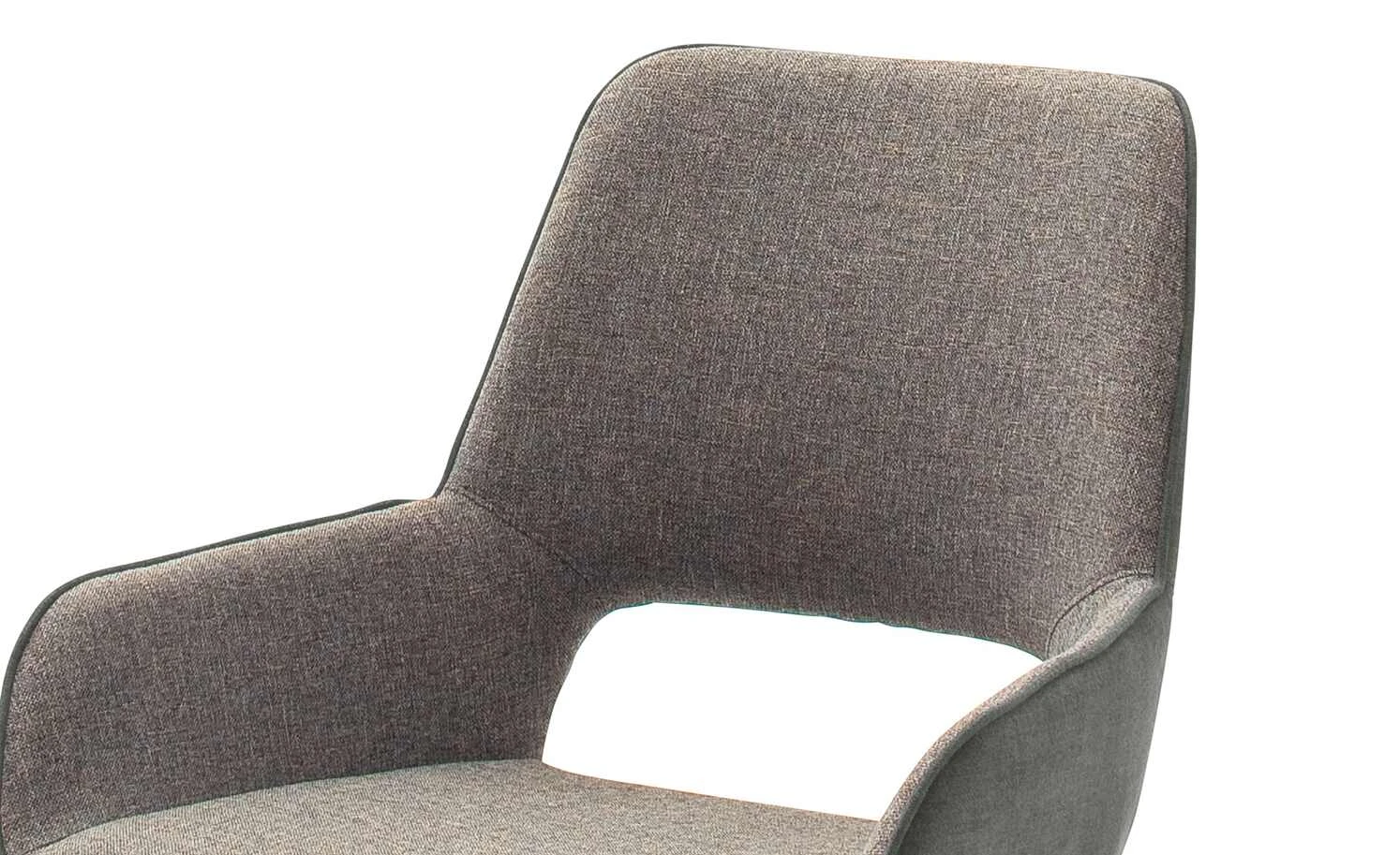 Polsterstuhl mit Armlehne Paula | Melange (Braun) Nein 6 Polsterstuhl mit Armlehne Paula | Melange (Braun) Nein – Bild 4