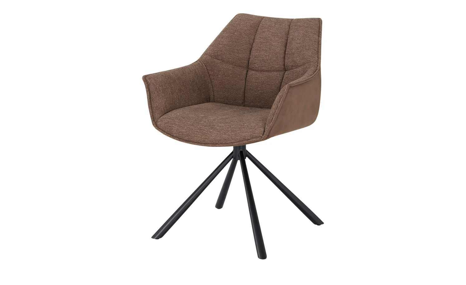 uno Polsterstuhl mit Armlehne Viktor | Dunkelbraun / Braun 3 uno Polsterstuhl mit Armlehne Viktor | Dunkelbraun / Braun