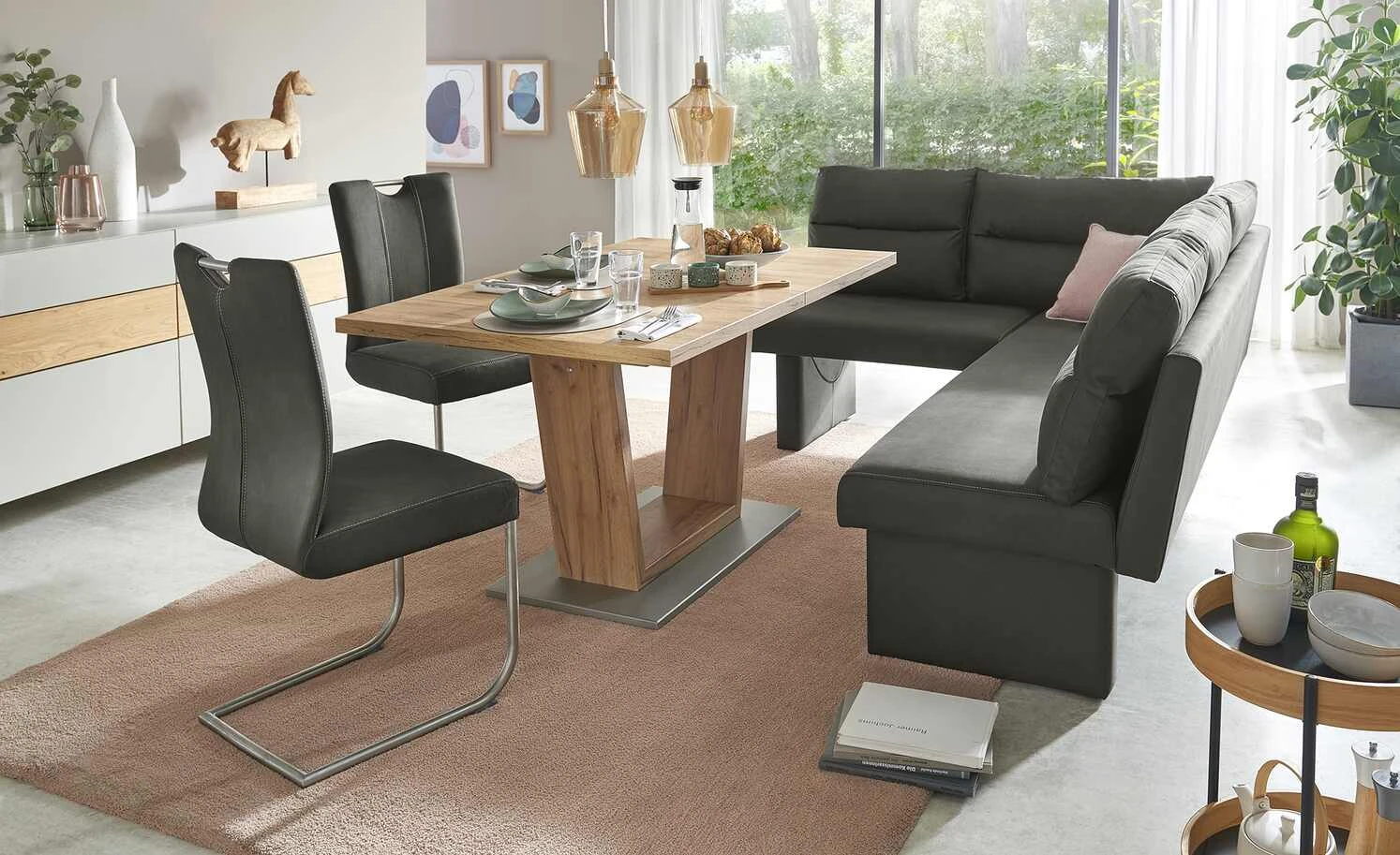 Schwingstuhl Pina | Grau 4 Schwingstuhl Pina | Grau – Bild 2