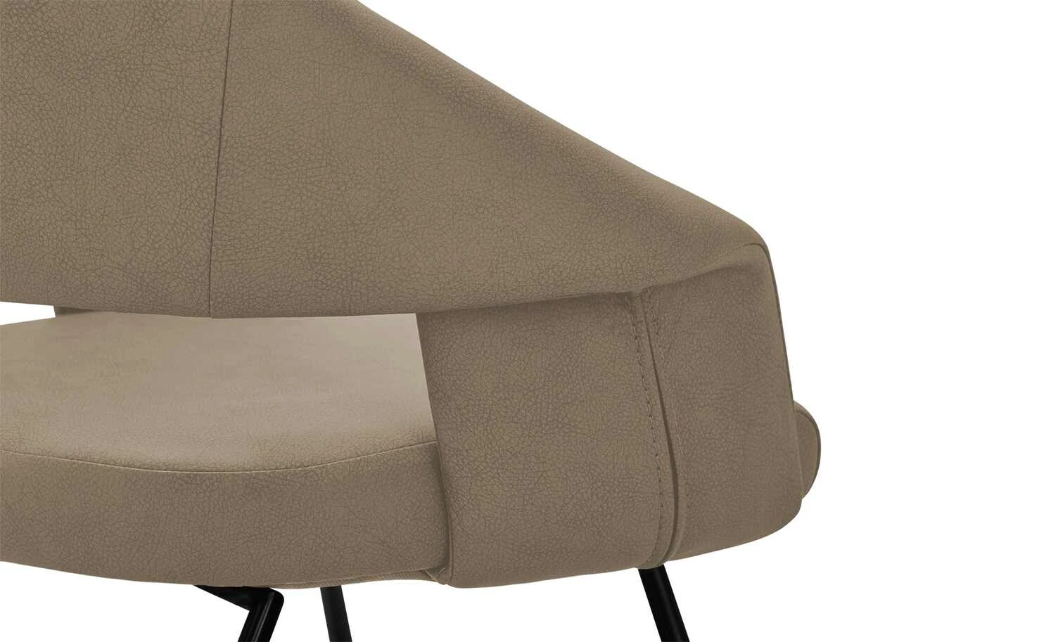 uno Kufenstuhl Lena | Taupe Schwarz 8 uno Kufenstuhl Lena | Taupe Schwarz – Bild 6