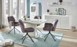 Armlehnstuhl Flynn | Anthrazit (Velour) Ja