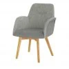 Woodford Polsterstuhl mit Armlehne Melba | Lichtgrau Nein -Stuhle Geschaft 14305355 5 202007080903