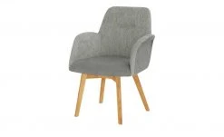 Woodford Polsterstuhl mit Armlehne Melba | Lichtgrau Nein