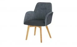 Woodford Polsterstuhl mit Armlehne Melba | Nachtblau Nein