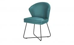 Berger & Rath Leder-Kufenstuhl Arcu | Turquise (Türkis)