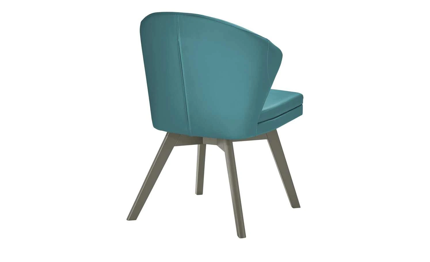 Berger & Rath Leder-Polsterstuhl Arcu | Turquise (Türkis) Londra (Hellgrau) 8 Berger & Rath Leder-Polsterstuhl Arcu | Turquise (Türkis) Londra (Hellgrau) – Bild 6