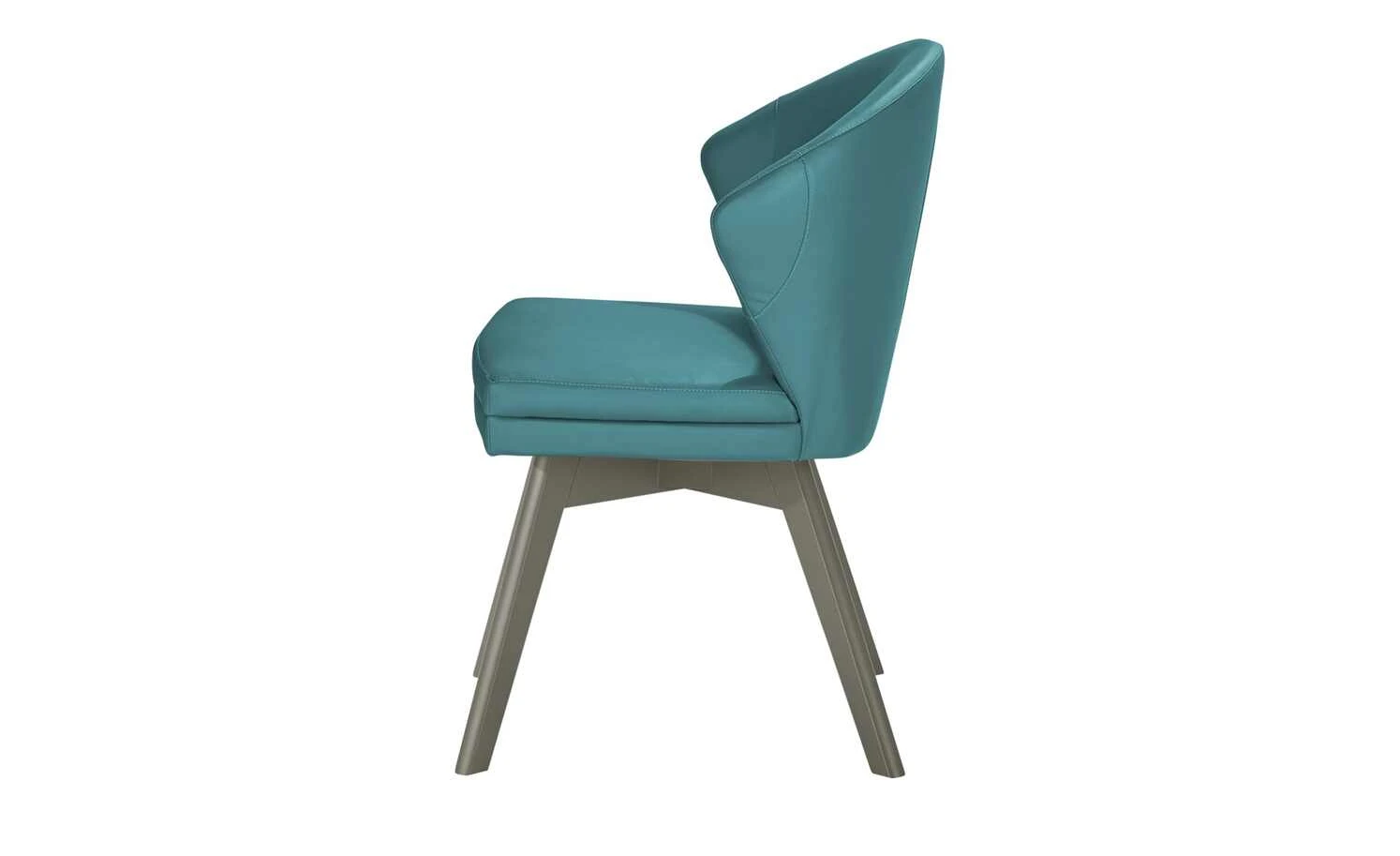Berger & Rath Leder-Polsterstuhl Arcu | Turquise (Türkis) Londra (Hellgrau) 9 Berger & Rath Leder-Polsterstuhl Arcu | Turquise (Türkis) Londra (Hellgrau) – Bild 7