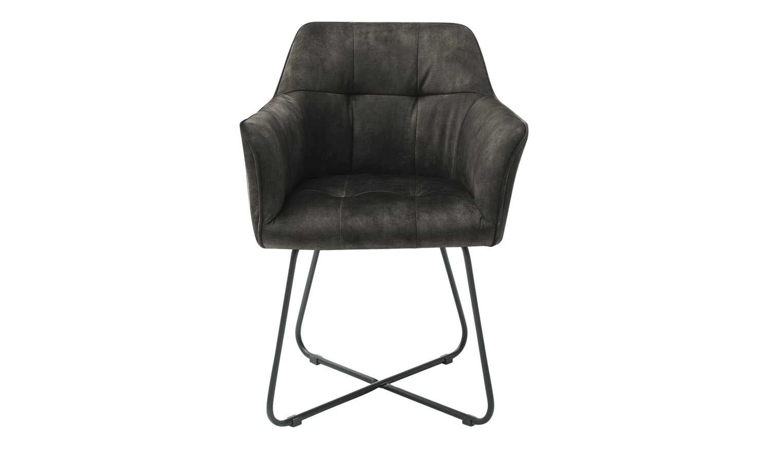 Polsterstuhl mit Armlehne Anna | Anthrazit 4 Polsterstuhl mit Armlehne Anna | Anthrazit – Bild 2