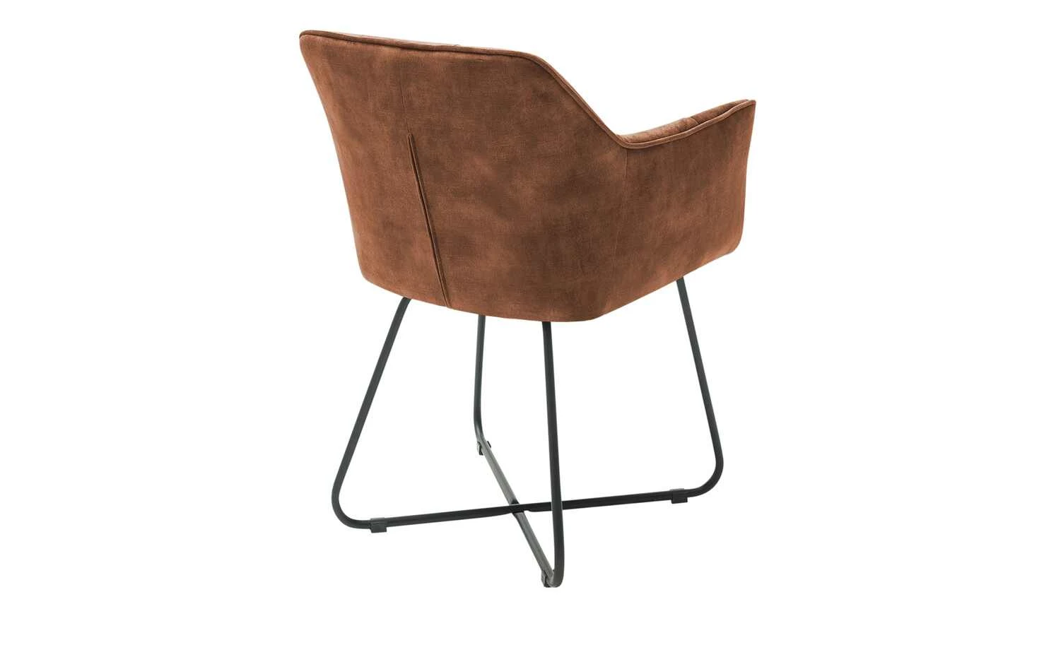 Polsterstuhl mit Armlehne Anna | Rostbraun 5 Polsterstuhl mit Armlehne Anna | Rostbraun – Bild 3