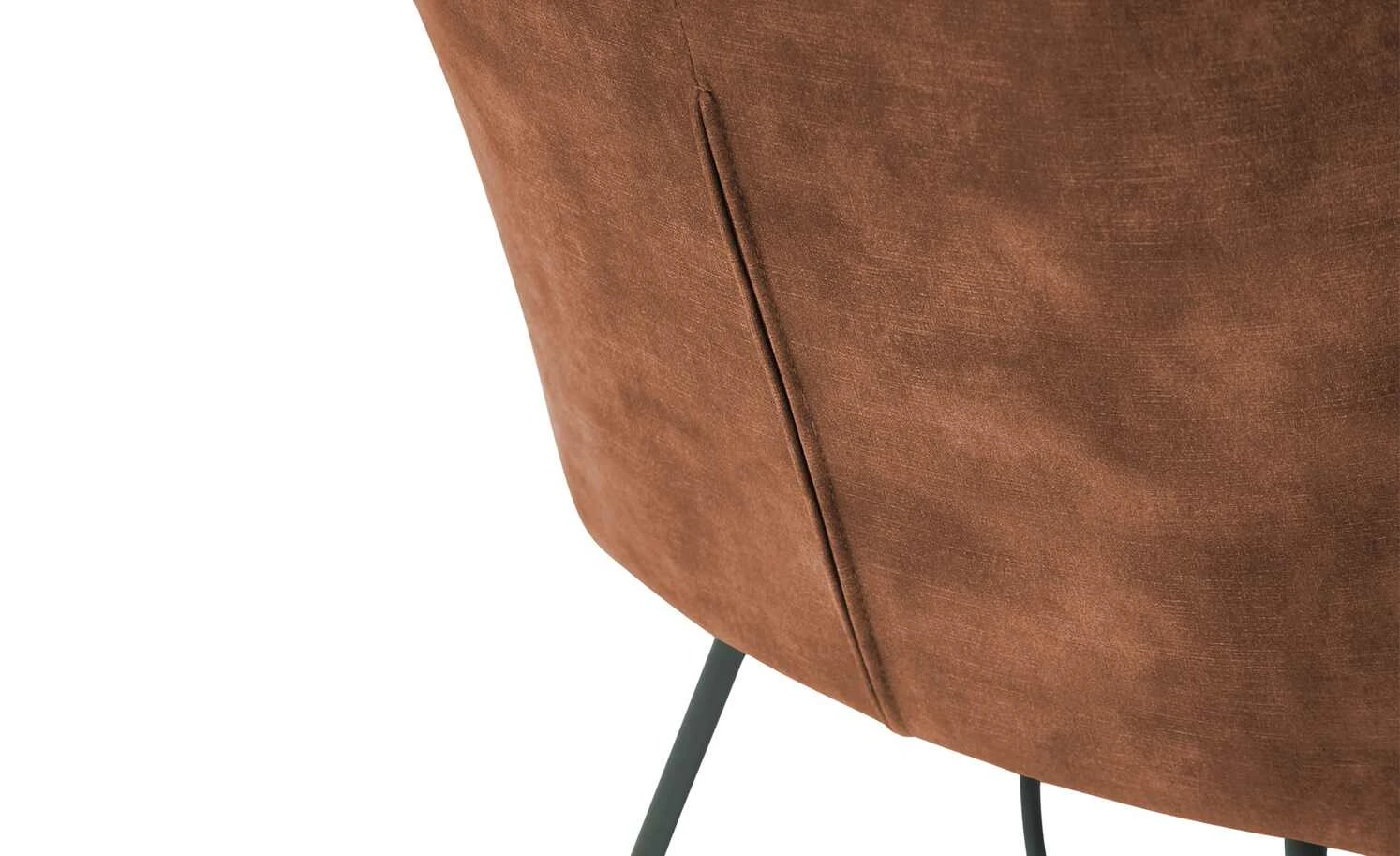 Polsterstuhl mit Armlehne Anna | Rostbraun 10 Polsterstuhl mit Armlehne Anna | Rostbraun – Bild 8