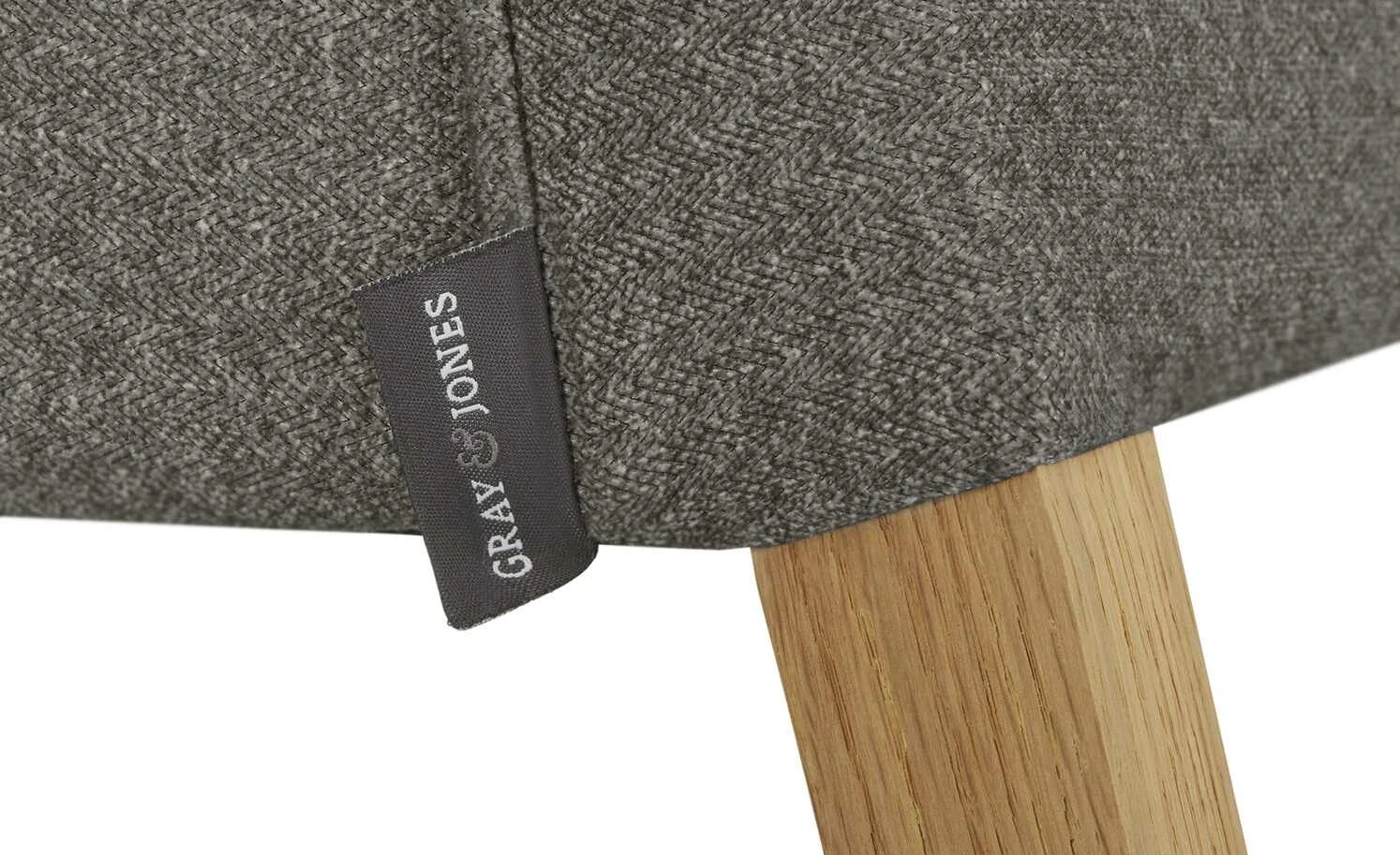 Gray & Jones Polsterstuhl Black Coast Two | Rücken mit Längsnähten Darkbrown (Grau-Braun) 12 Gray & Jones Polsterstuhl Black Coast Two | Rücken mit Längsnähten Darkbrown (Grau-Braun) – Bild 10