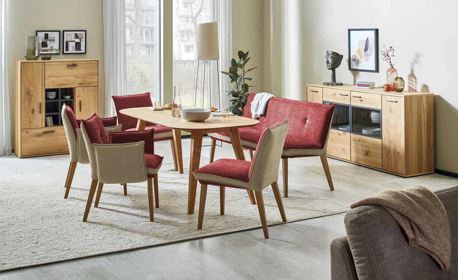 Woodford Polsterstuhl Sunna | Kombi Rosso (Rot / Beige) Ja 3 Woodford Polsterstuhl Sunna | Kombi Rosso (Rot / Beige) Ja