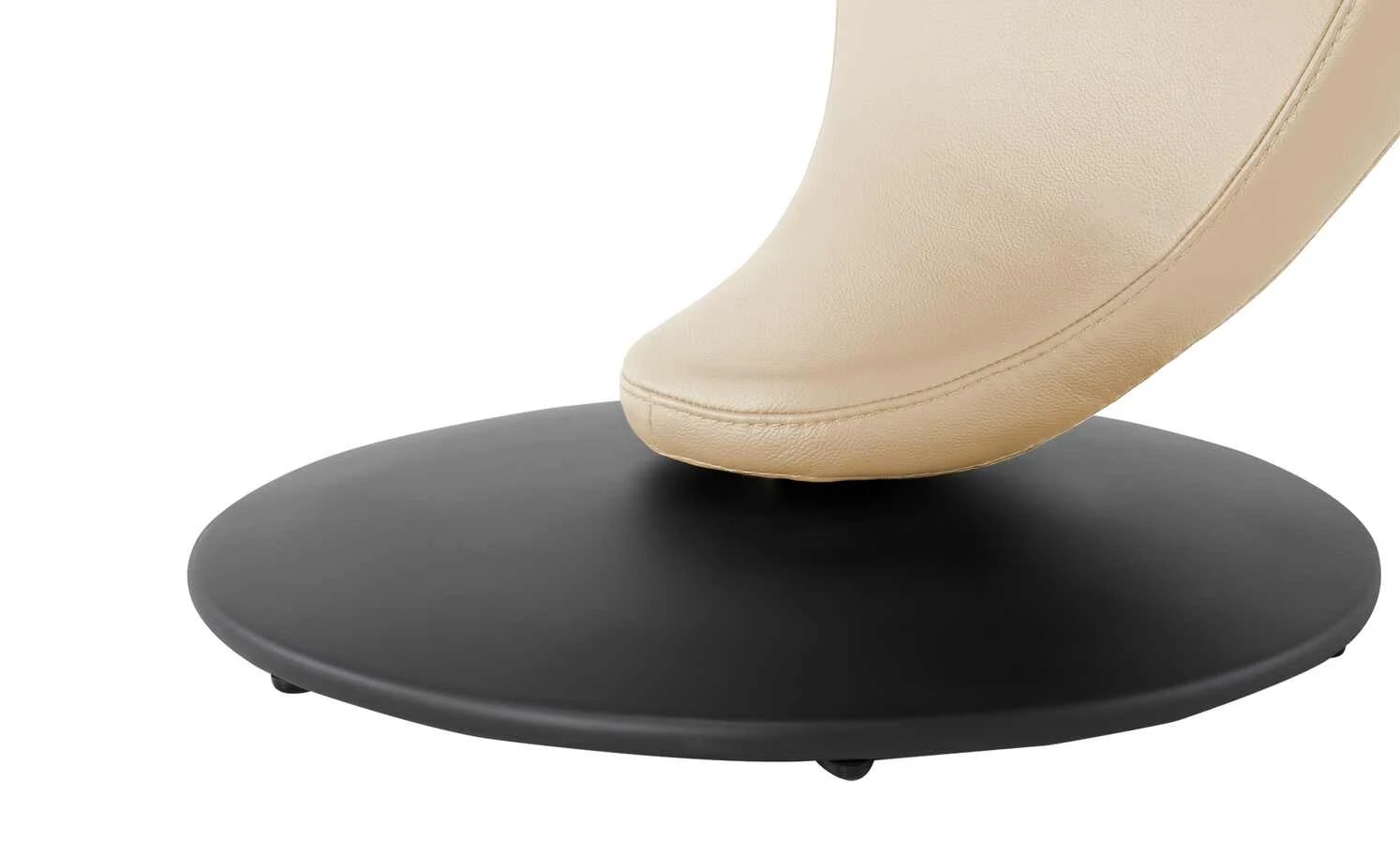 Leder-Drehstuhl Kingsman | Rahm (Beige) Rund 7 Leder-Drehstuhl Kingsman | Rahm (Beige) Rund – Bild 5