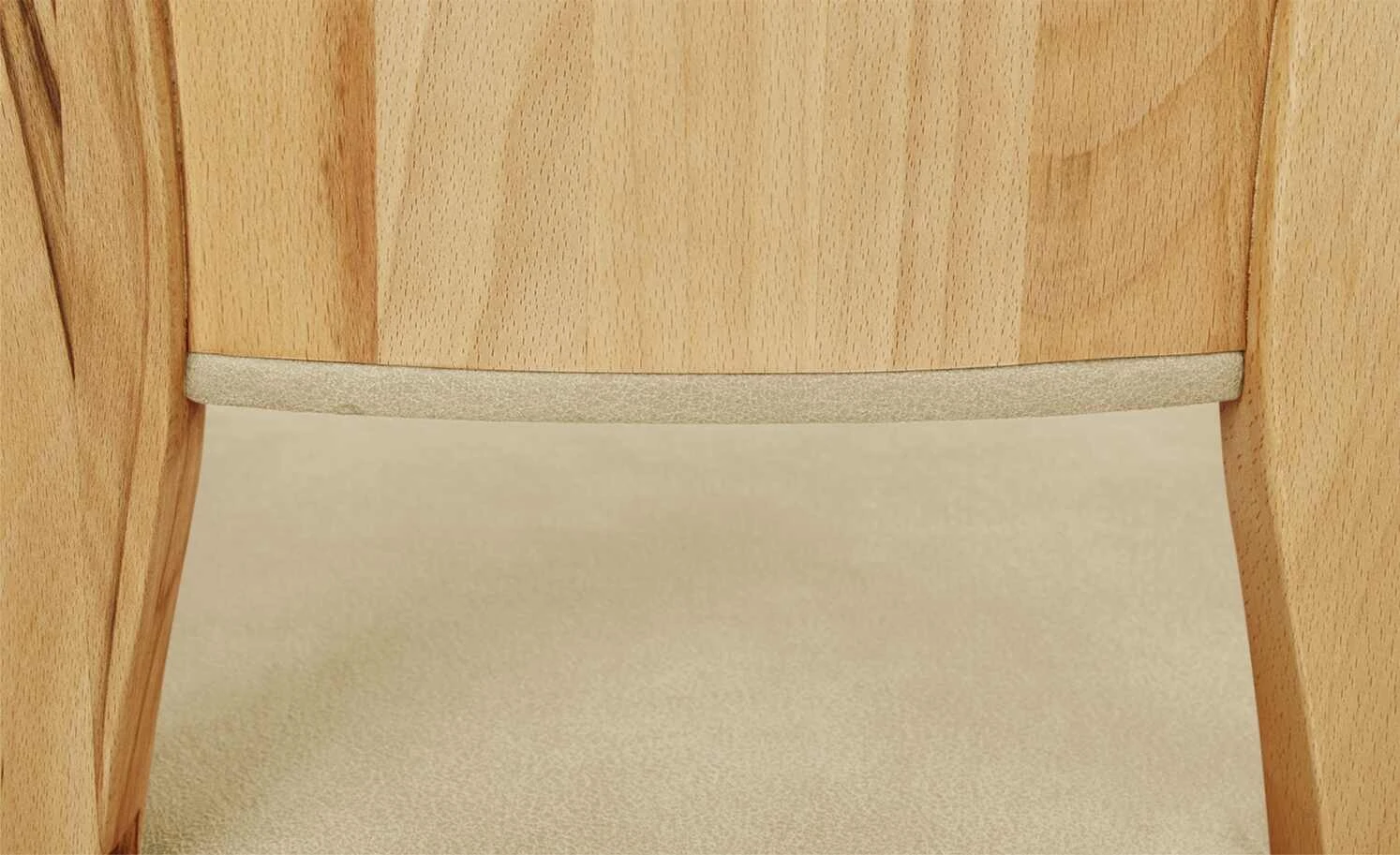 Wohnwert Holzstuhl gepolstert Alvar | Beige 8 Wohnwert Holzstuhl gepolstert Alvar | Beige – Bild 6