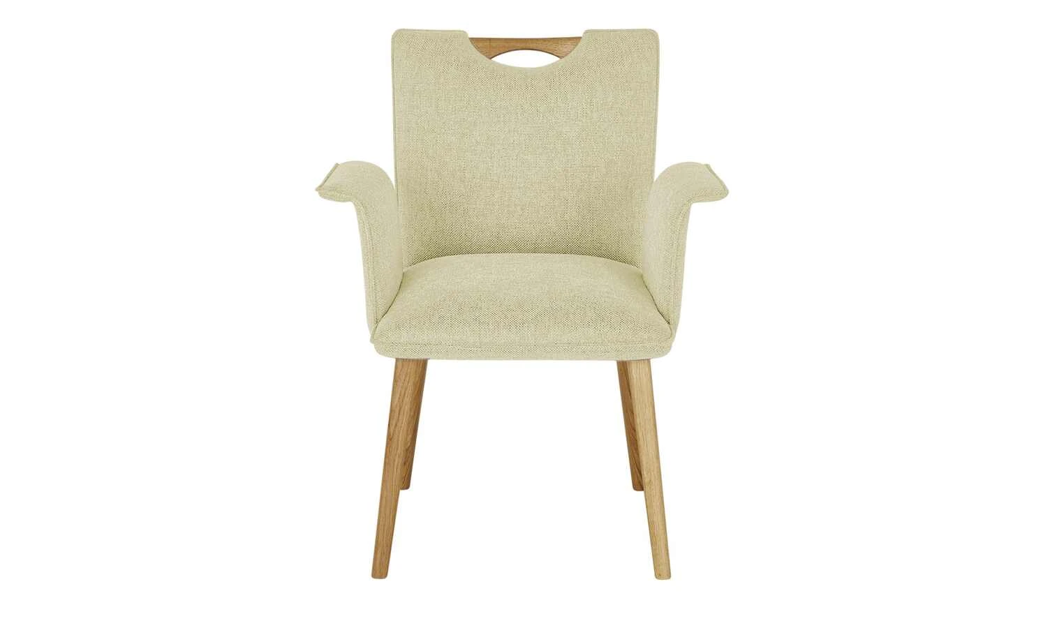 Wohnwert Polsterstuhl mit Armlehne Scandio | Sand (Creme) 8 Wohnwert Polsterstuhl mit Armlehne Scandio | Sand (Creme) – Bild 6