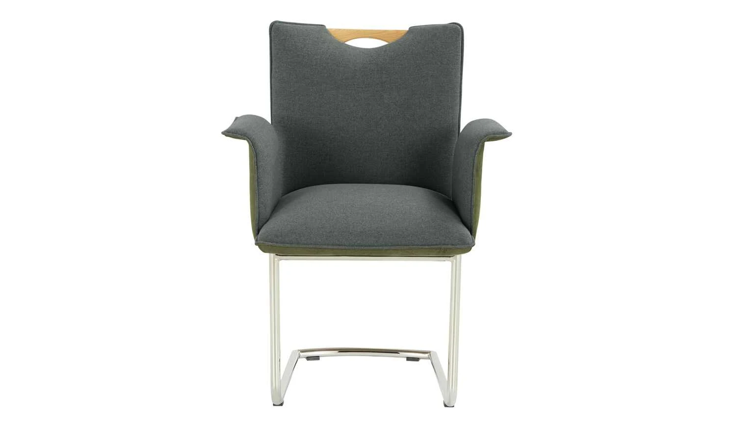 Wohnwert Polsterstuhl mit Armlehne Scandio | Anthrazit / Olivgrün 4 Wohnwert Polsterstuhl mit Armlehne Scandio | Anthrazit / Olivgrün – Bild 2