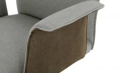Wohnwert Polsterstuhl mit Armlehne Scandio | Steel (Hellgrau) / Dunkelbraun -Stuhle Geschaft 14306263 4 202011302238