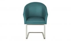 Wohnwert Leder-Schwingstuhl Jalto | Turquoise (Blau) Nein -Stuhle Geschaft 14306268 4 202009290127