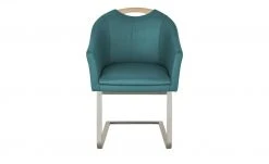 Wohnwert Leder-Schwingstuhl Jalto | Turquoise (Blau) Ja -Stuhle Geschaft 14306270 2 202009282338