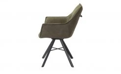 uno Armlehn-Polsterstuhl drehbar Jonny | Innen: Dunkelgrün / Außen: Dunkelgrau -Stuhle Geschaft 14306786 3 202103292234