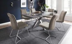 Kufenstuhl Zabea | Anthrazit Edelstahl