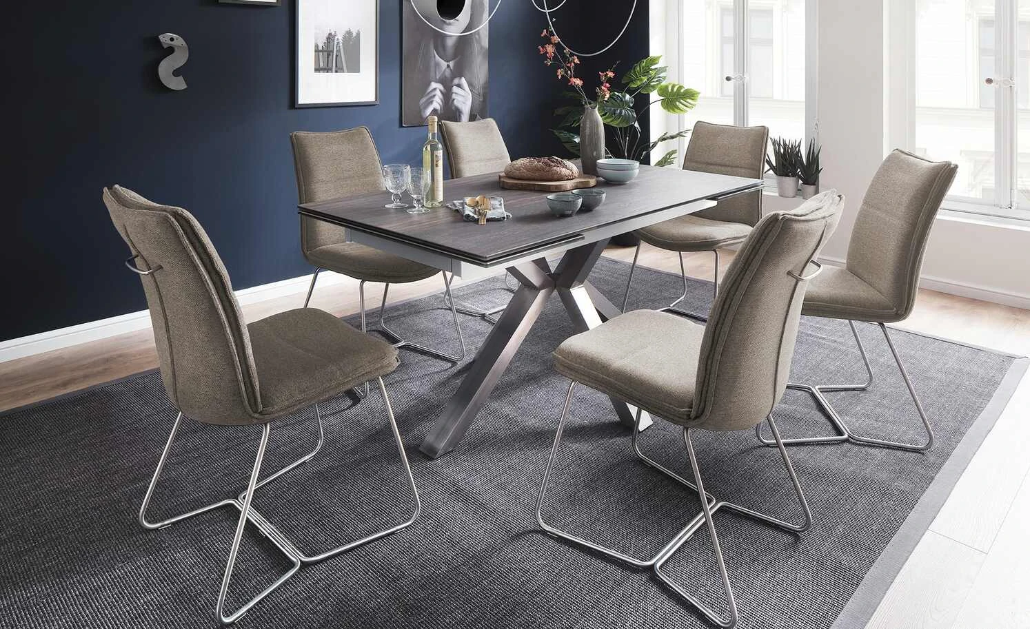 Kufenstuhl Zabea | Anthrazit Edelstahl 3 Kufenstuhl Zabea | Anthrazit Edelstahl