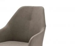 Polsterstuhl Dita | Taupe (Beige) Freischwinger rund niedrige Armlehne -Stuhle Geschaft 14306865 3 202101262258