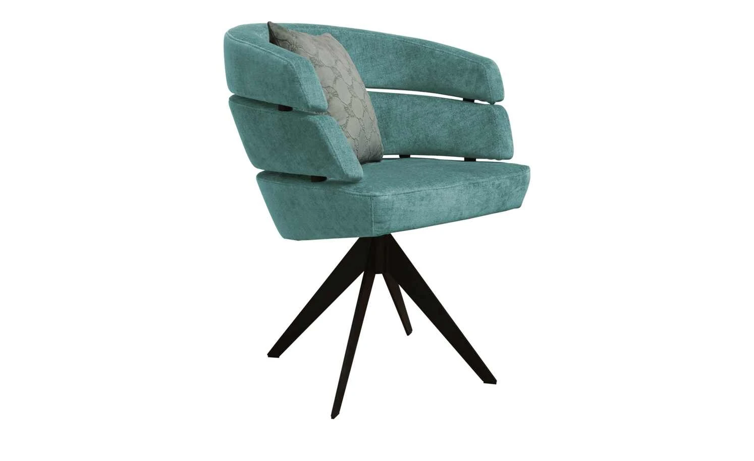 JOOP! Polster-Drehsessel Curves | Petrol 4-Fußstuhl 10 JOOP! Polster-Drehsessel Curves | Petrol 4-Fußstuhl – Bild 8