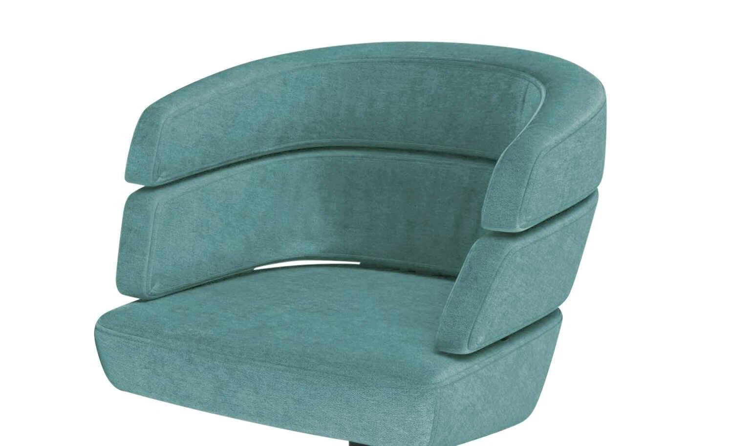 JOOP! Polster-Drehsessel Curves | Petrol Drehstuhl 4 JOOP! Polster-Drehsessel Curves | Petrol Drehstuhl – Bild 2