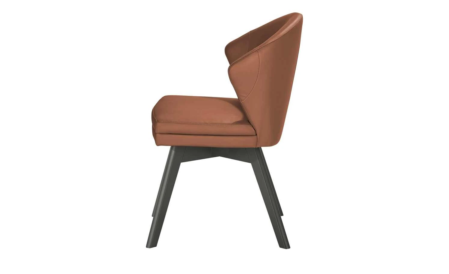 Berger & Rath Leder-Polsterstuhl Arcu | Cognac (Orange - Braun) Anthrazit 10 Berger & Rath Leder-Polsterstuhl Arcu | Cognac (Orange - Braun) Anthrazit – Bild 8