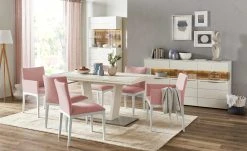 Berger & Rath Polsterstuhl Bono | Salmon (Rosa) Weiß-Creme Nein