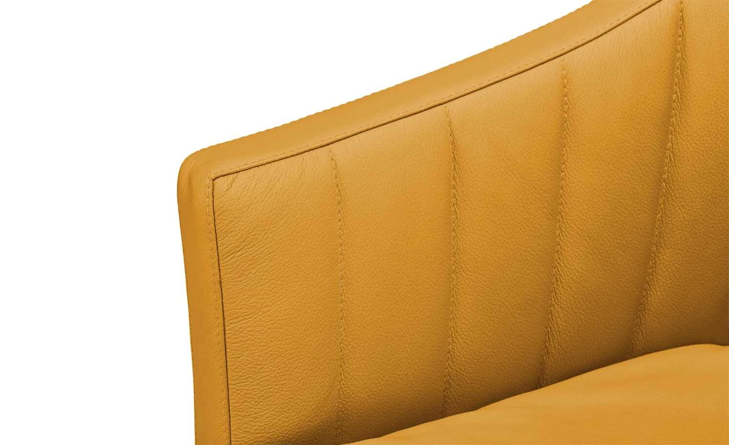 Berger & Rath Kufenstuhl Leder Lanx | Mustard (Senfgelb) 6 Berger & Rath Kufenstuhl Leder Lanx | Mustard (Senfgelb) – Bild 4