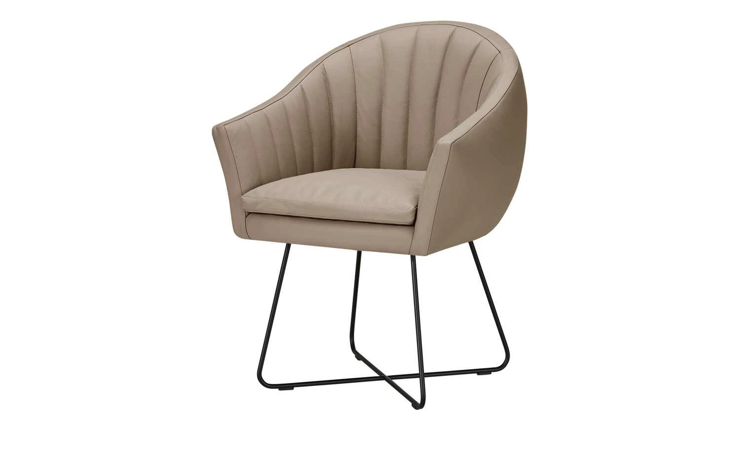 Berger & Rath Kufenstuhl Leder Lanx | Dunkelbeige 3 Berger & Rath Kufenstuhl Leder Lanx | Dunkelbeige