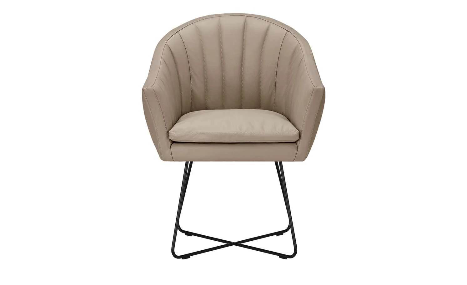 Berger & Rath Kufenstuhl Leder Lanx | Dunkelbeige 7 Berger & Rath Kufenstuhl Leder Lanx | Dunkelbeige – Bild 5