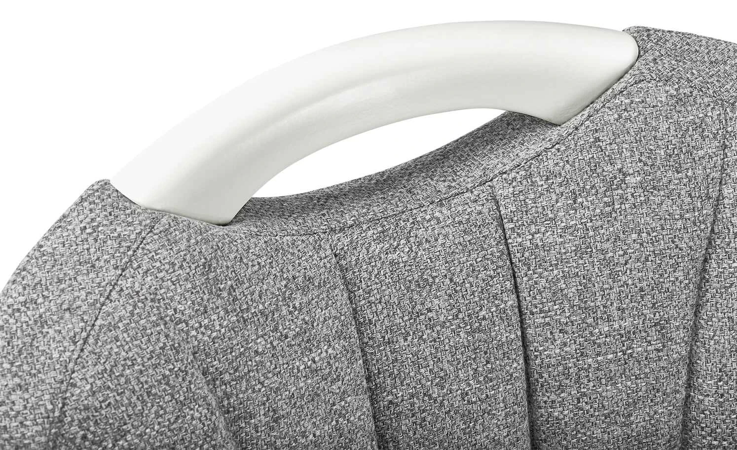 Berger & Rath Polsterstuhl mit Armlehne Lanx | Grau Cremeweiß 5 Berger & Rath Polsterstuhl mit Armlehne Lanx | Grau Cremeweiß – Bild 3