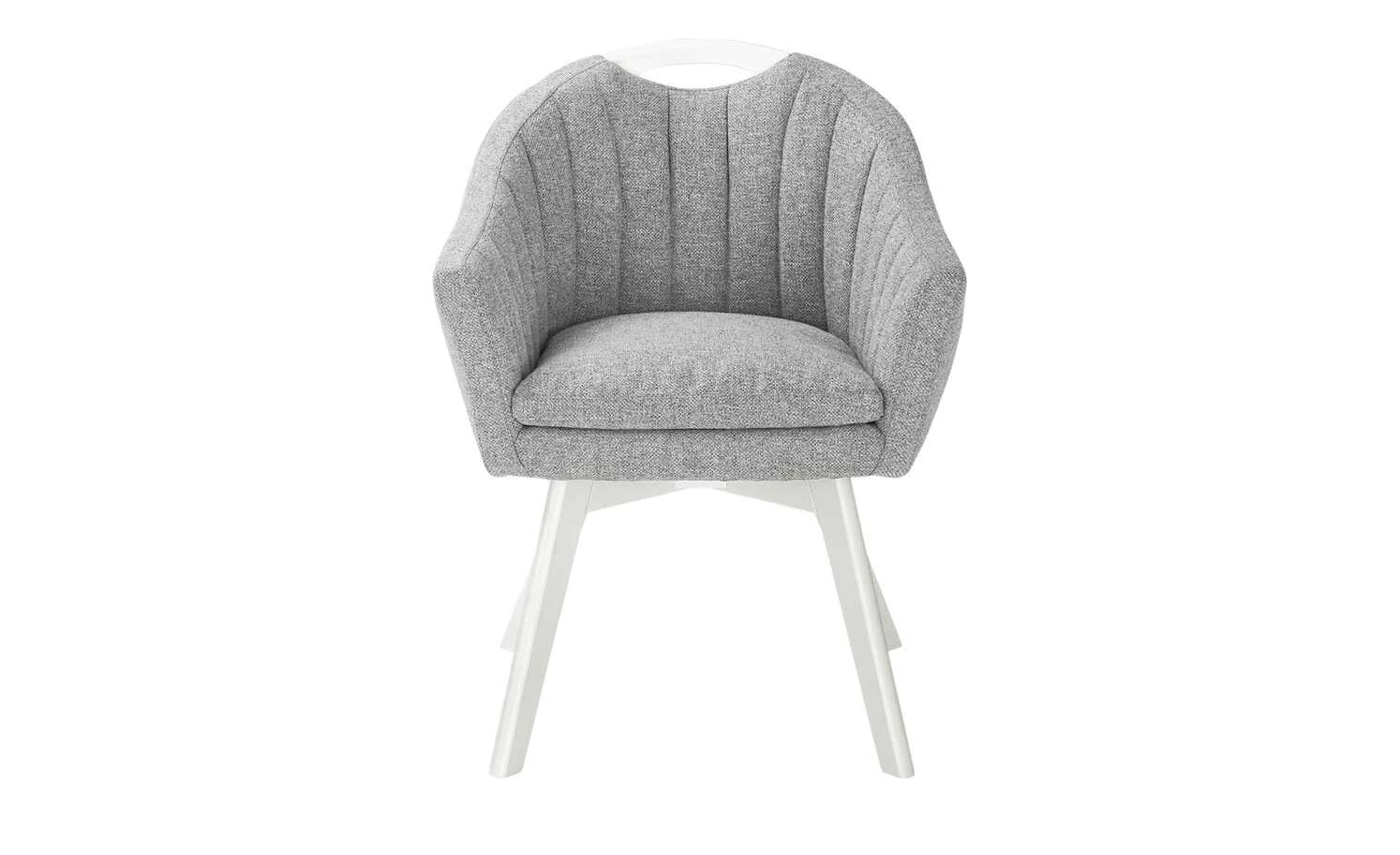 Berger & Rath Polsterstuhl mit Armlehne Lanx | Grau Cremeweiß 8 Berger & Rath Polsterstuhl mit Armlehne Lanx | Grau Cremeweiß – Bild 6