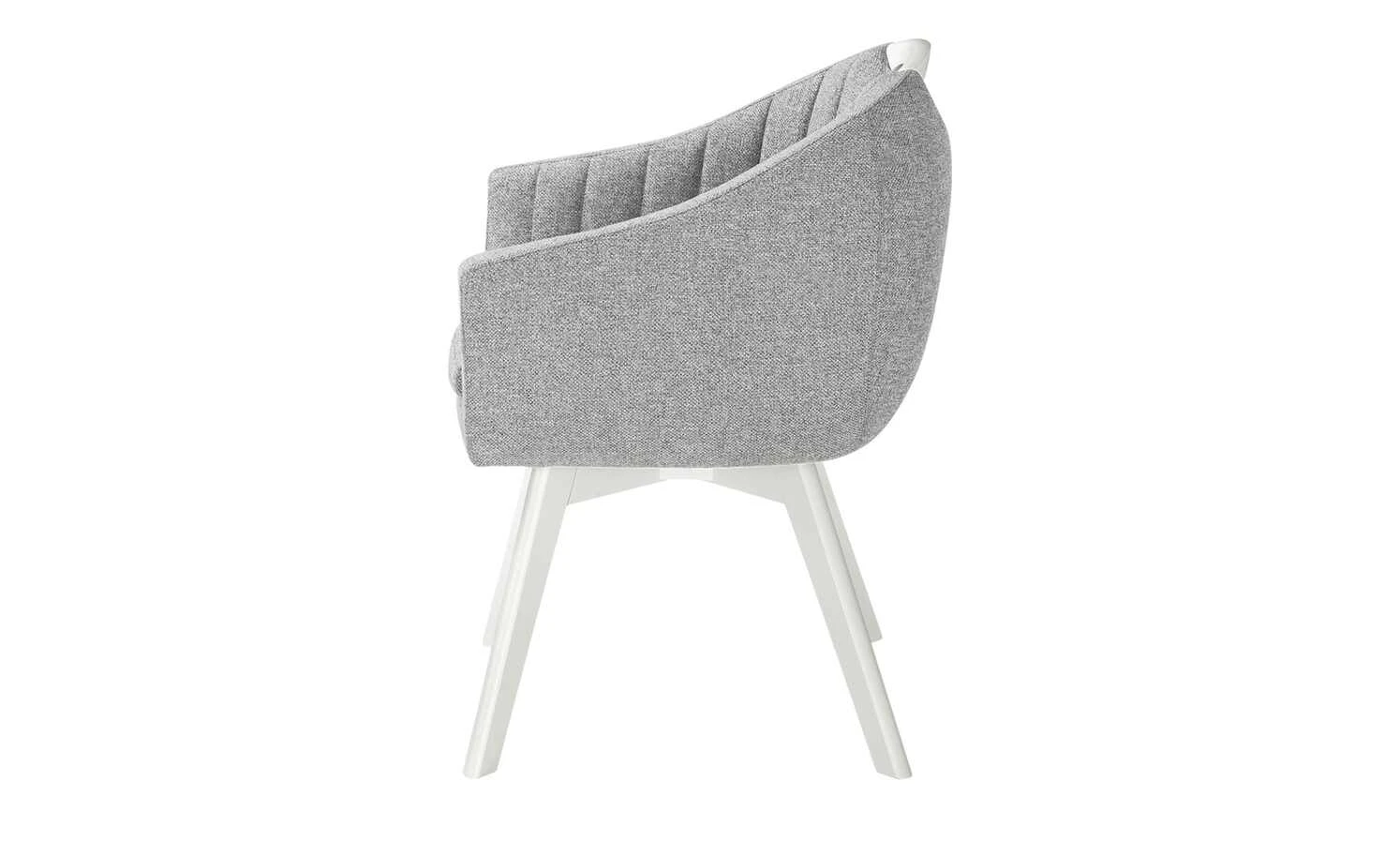 Berger & Rath Polsterstuhl mit Armlehne Lanx | Grau Cremeweiß 9 Berger & Rath Polsterstuhl mit Armlehne Lanx | Grau Cremeweiß – Bild 7