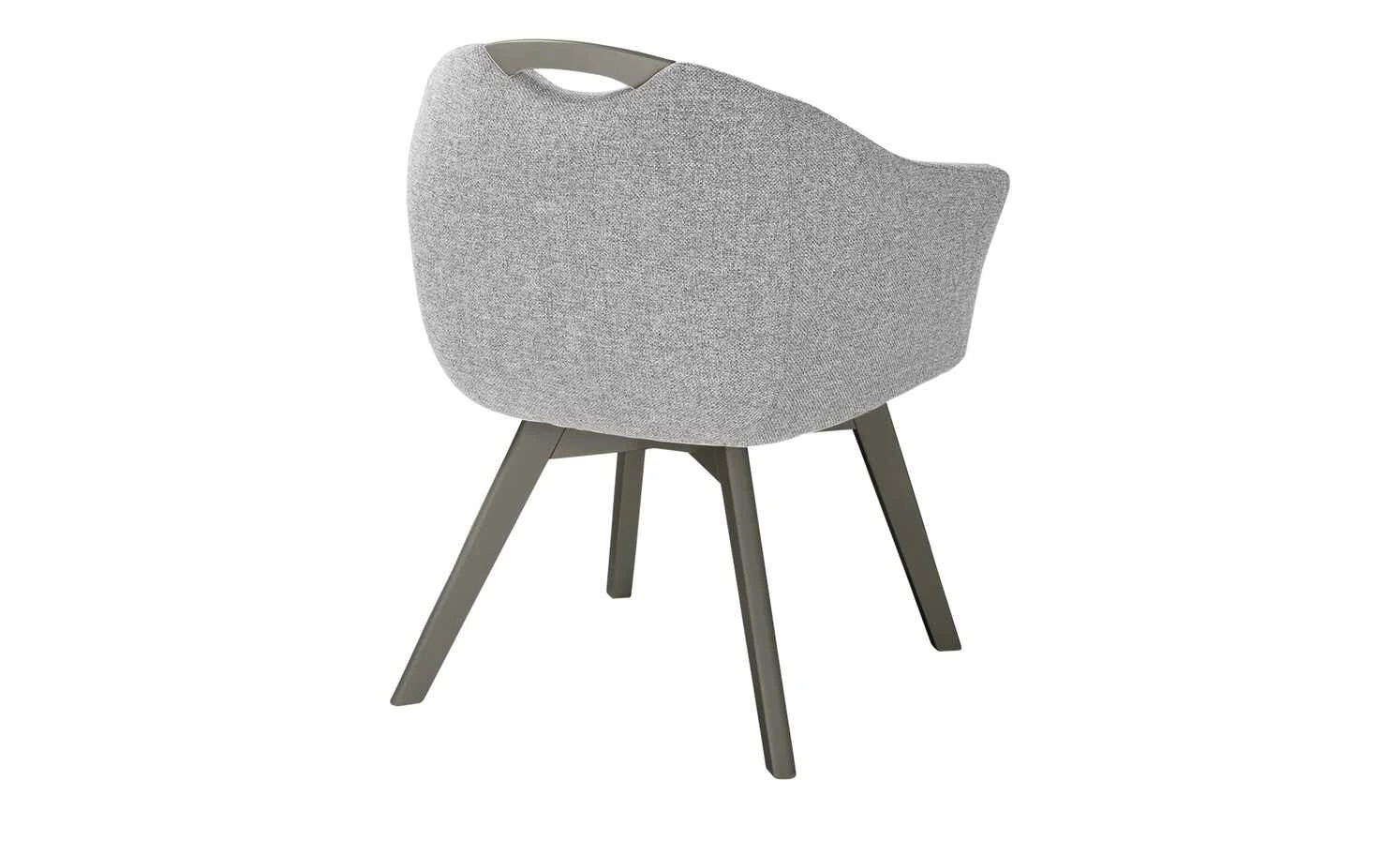 Berger & Rath Polsterstuhl mit Armlehne Lanx | Grau Londra (Hellgrau) 5 Berger & Rath Polsterstuhl mit Armlehne Lanx | Grau Londra (Hellgrau) – Bild 3