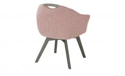 Berger & Rath Polsterstuhl mit Armlehne Lanx | Salmon (Rot) Londra (Hellgrau) -Stuhle Geschaft 14307356 2 202102152236