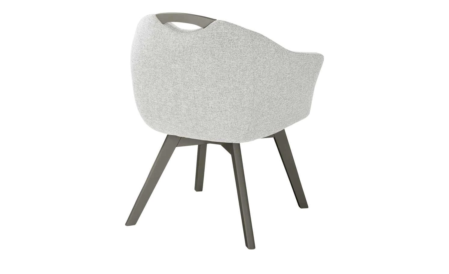 Berger & Rath Polsterstuhl mit Armlehne Lanx | Silver (Hellgrau) Londra (Hellgrau) 4 Berger & Rath Polsterstuhl mit Armlehne Lanx | Silver (Hellgrau) Londra (Hellgrau) – Bild 2