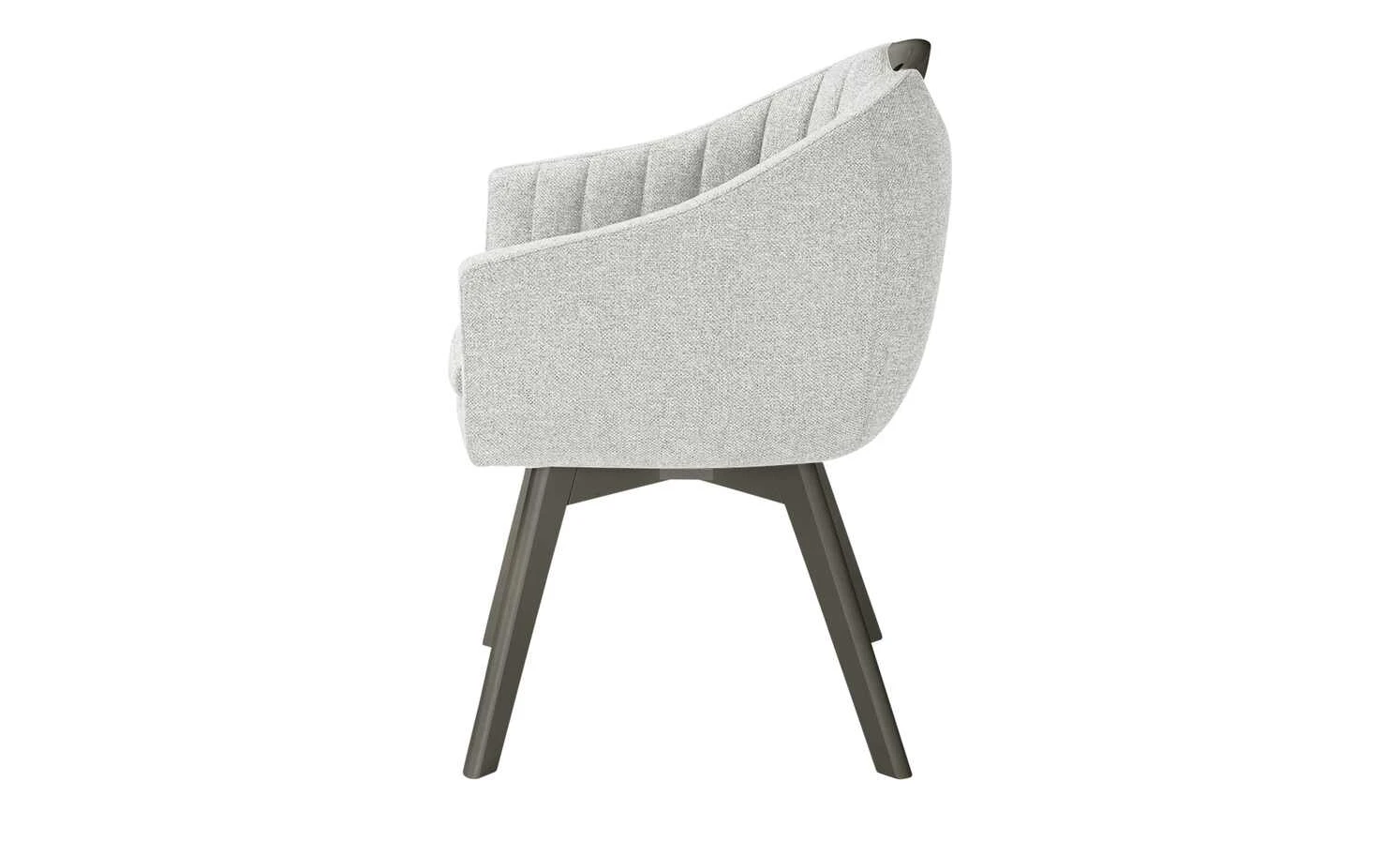 Berger & Rath Polsterstuhl mit Armlehne Lanx | Silver (Hellgrau) Londra (Hellgrau) 6 Berger & Rath Polsterstuhl mit Armlehne Lanx | Silver (Hellgrau) Londra (Hellgrau) – Bild 4