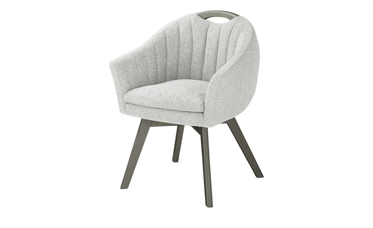 Berger & Rath Polsterstuhl mit Armlehne Lanx | Silver (Hellgrau) Londra (Hellgrau) 3 Berger & Rath Polsterstuhl mit Armlehne Lanx | Silver (Hellgrau) Londra (Hellgrau)