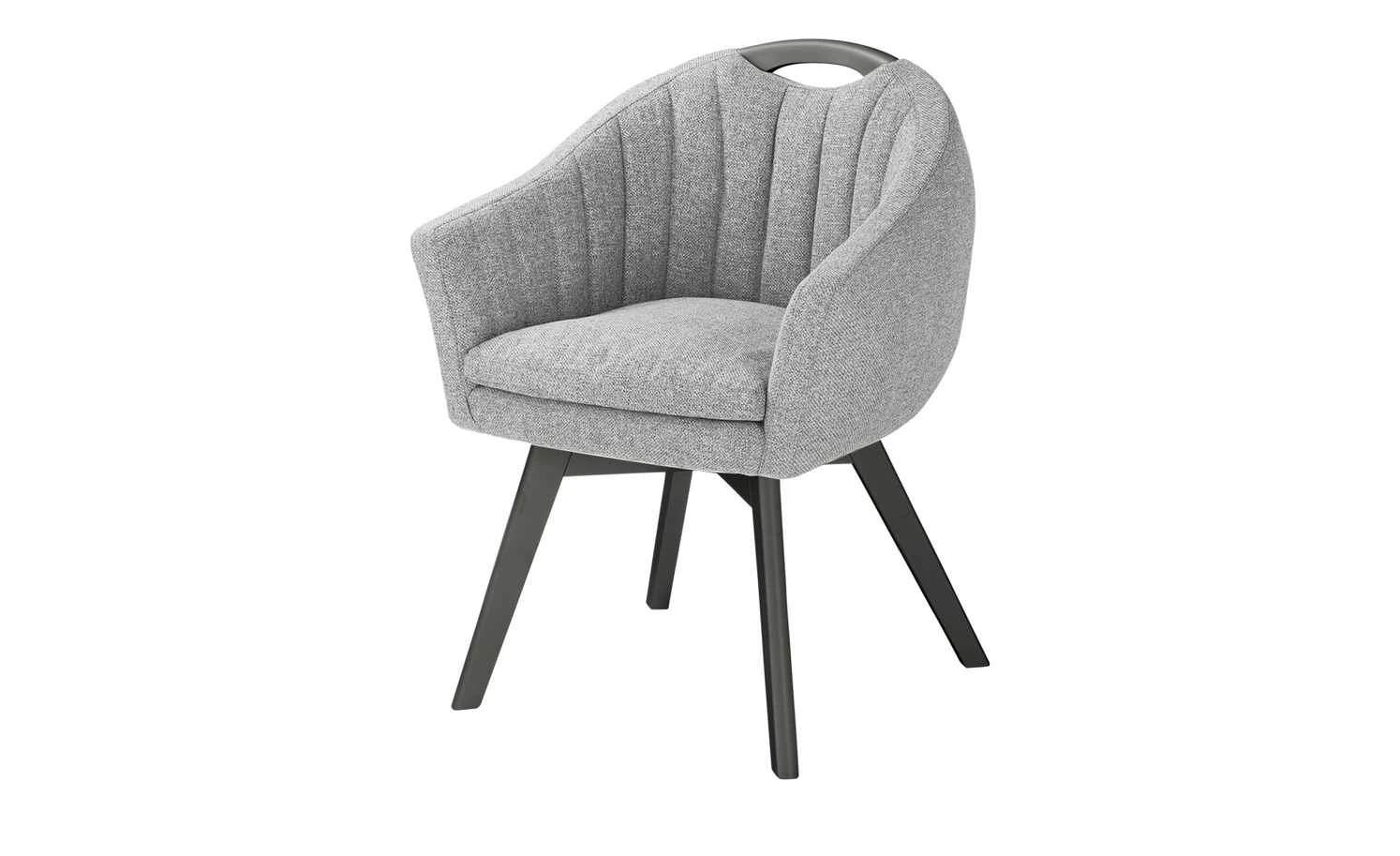 Berger & Rath Polsterstuhl mit Armlehne Lanx | Grau Anthrazit 3 Berger & Rath Polsterstuhl mit Armlehne Lanx | Grau Anthrazit